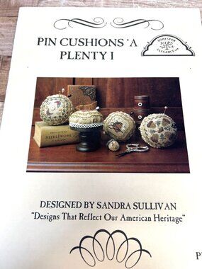 Pin Cushions A Plenty I Cross Stitch Pattern Homespun Elegance Sandra Sullivan